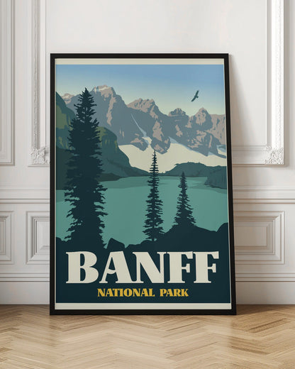 Art mural Imprimé de voyage Parc national de Banff