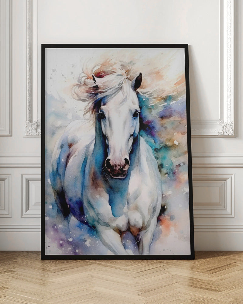Cheval aquarelle (1)