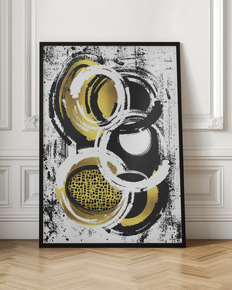 Art mural Peinture abstraite n° 2 | or