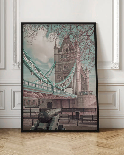 Décoration murale LONDRES Pont de la Tour en détail | style urbain vintage