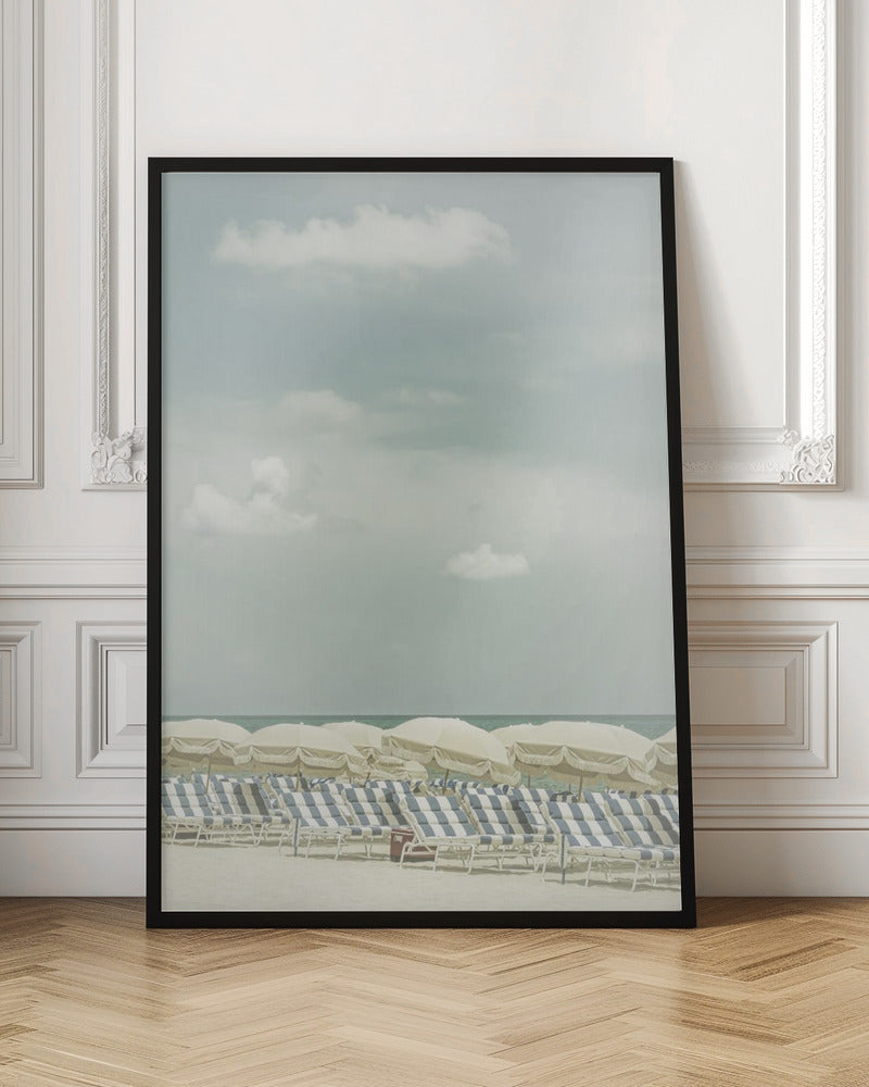 Art mural Scène de plage vintage