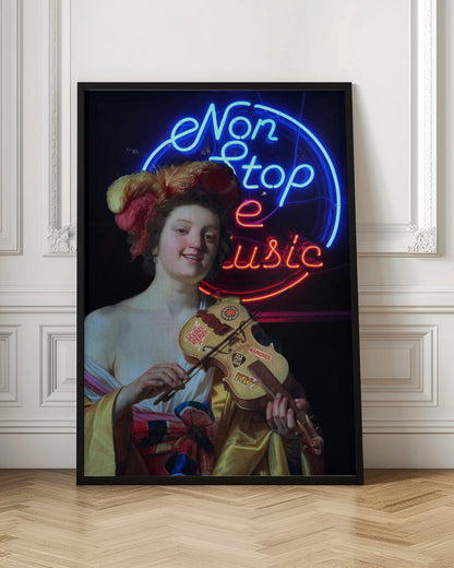 Tableau mural Imprimé sur toile Non Stop the Music