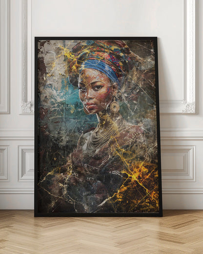 Art mural Illustration d'art africain Art mural 067