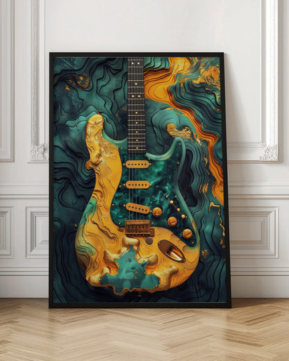Musique Guitare 1 Impression sur toile