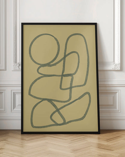 Art mural Dessin au trait ABSTRAIT