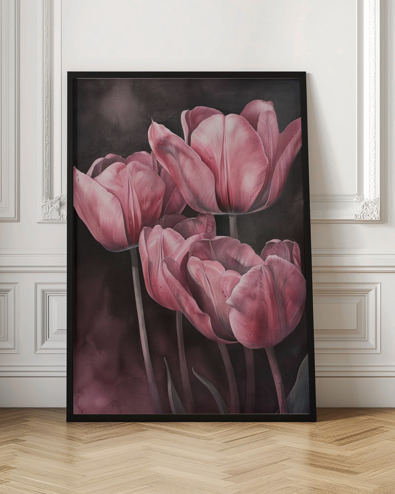 Décoration murale Tulipe violette 3