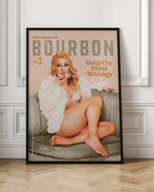 Décor mural Babes of Bourbon Vol 7 Sexy Fille Pin-up Vintage Whiskey