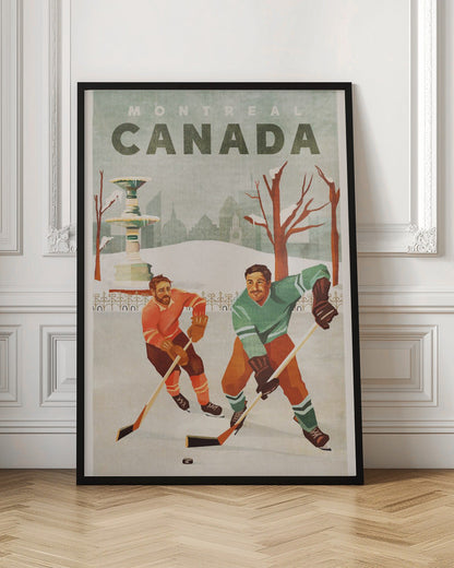 Art mural Montréal Canada Hockey sur étang