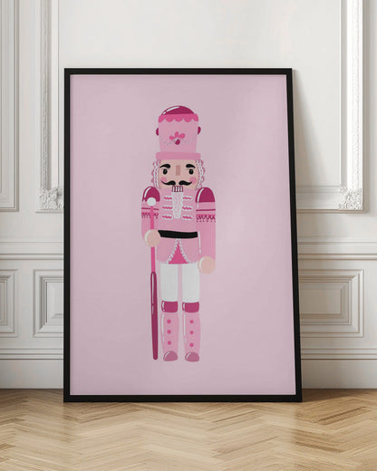 Décoration murale Casse-Noisette rose sur toile