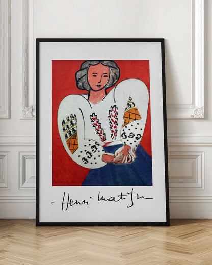Décoration murale Henri Matisse, La Camicetta Romena, 1940