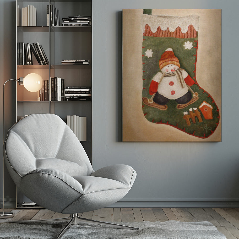 Décoration murale Chaussette de Noël