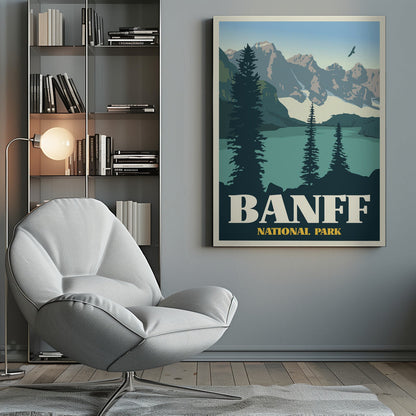 Art mural Imprimé de voyage Parc national de Banff