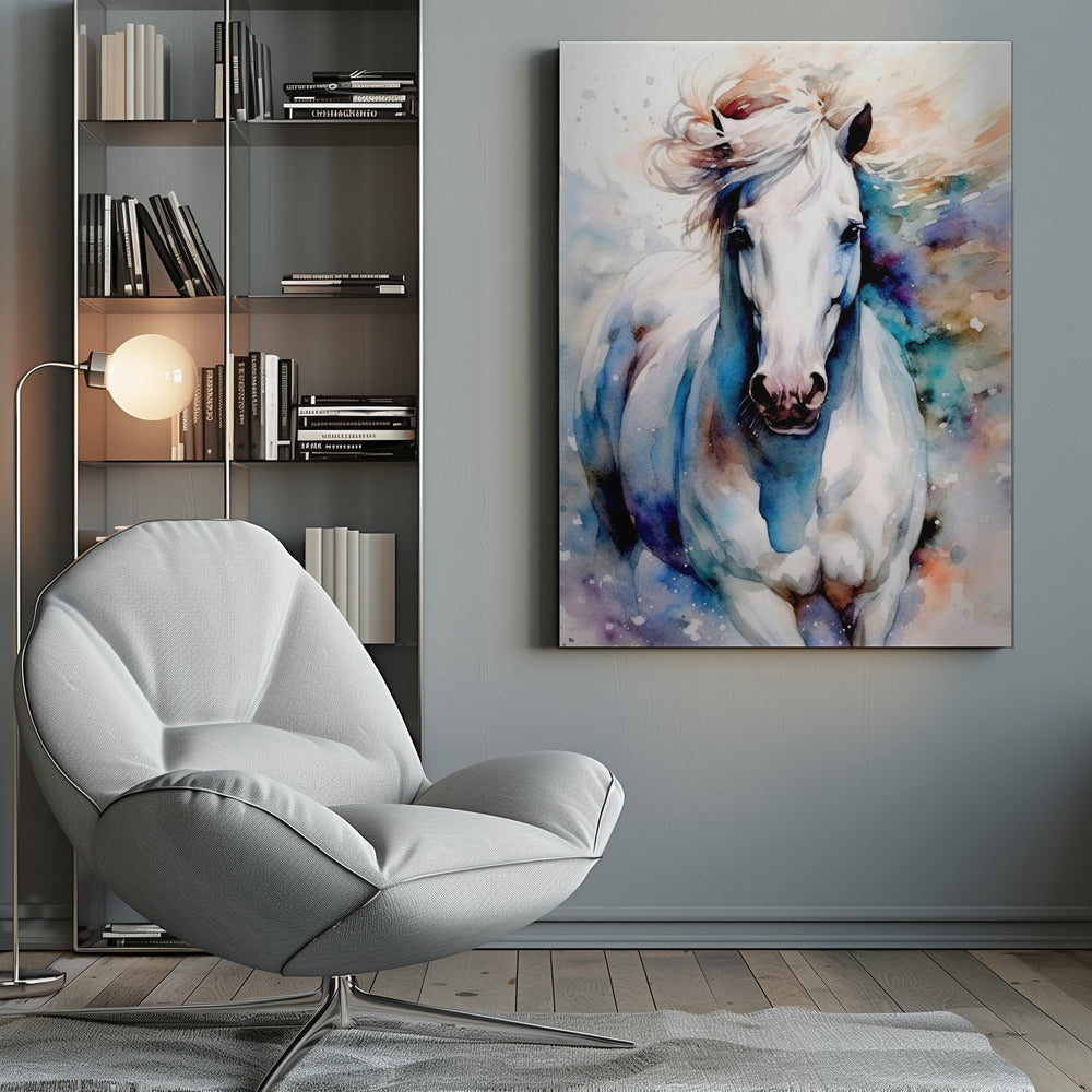 Cheval aquarelle (1)
