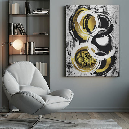 Art mural Peinture abstraite n° 2 | or