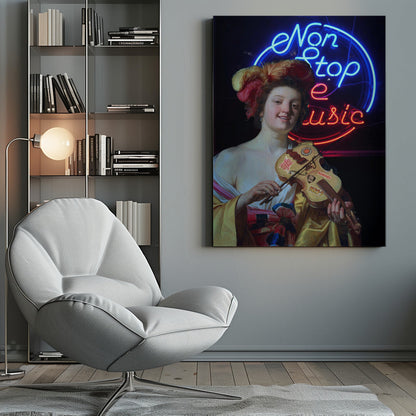 Tableau mural Imprimé sur toile Non Stop the Music