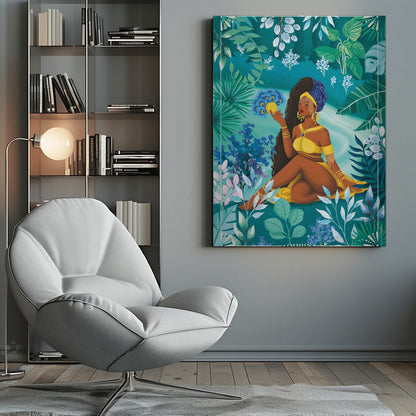 Art mural déesse Oshun Orisha