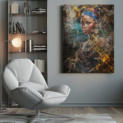 Art mural Illustration d'art africain Art mural 067