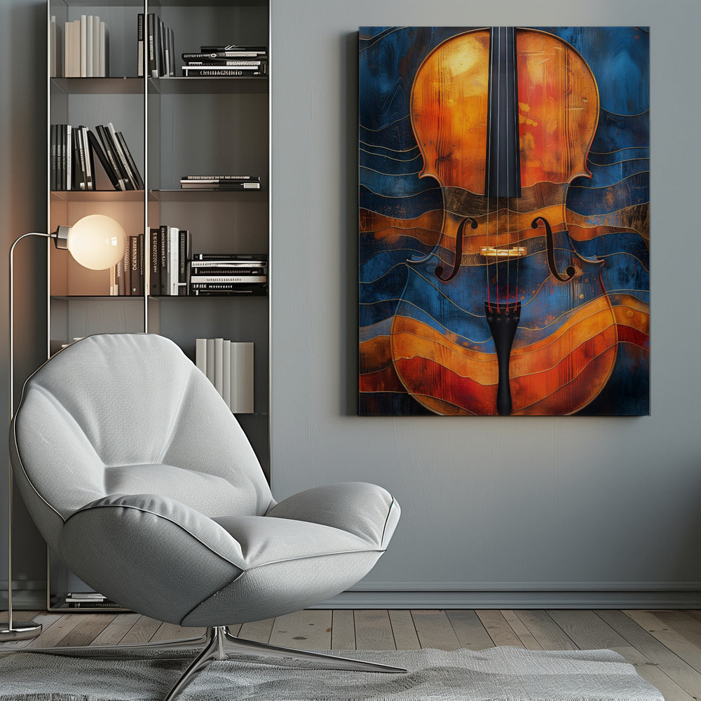 Décoration murale Musique Violon 6 Toiles Imprimées