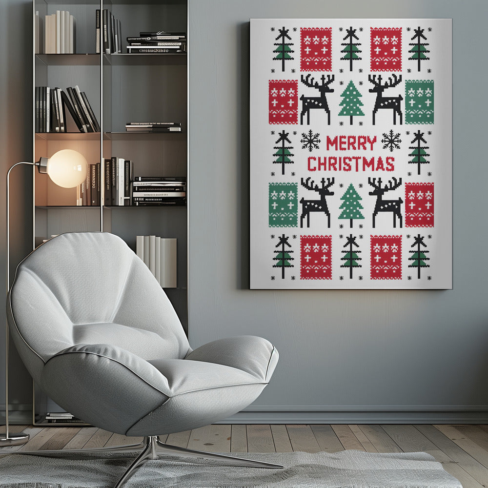 Art mural Impression sur toile Joyeux Noël