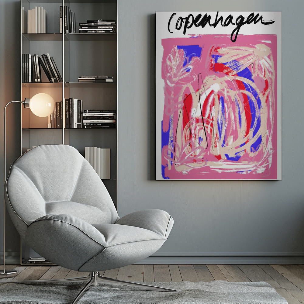 Art mural Copenhagueabstrait5 Taille24x36