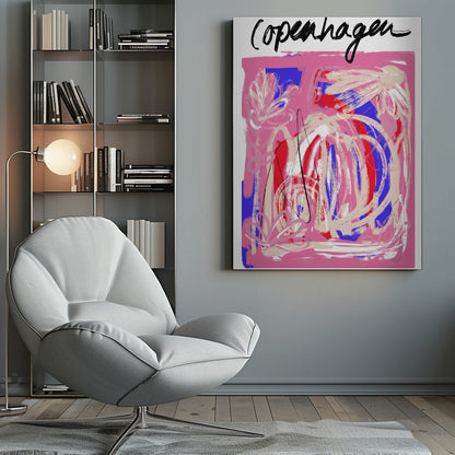 Art mural Copenhagueabstrait5 Taille24x36