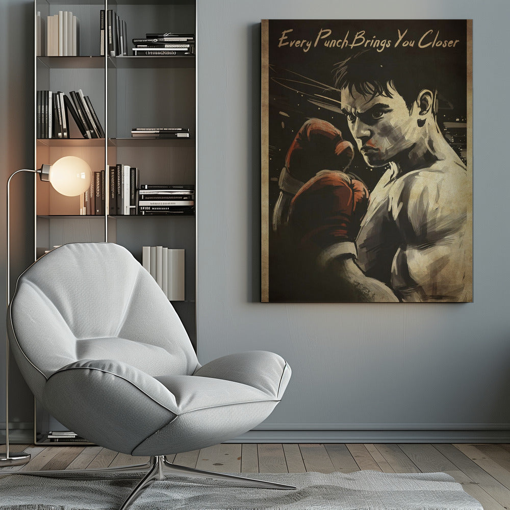 Art mural Chaque coup vous rapproche du but