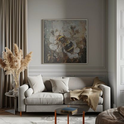 Art mural Animaux floraux Illustration d'art vintage 08