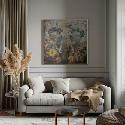 Décoration murale Animaux floraux Illustration d'art vintage 12