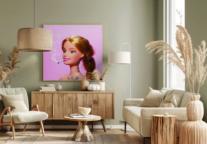 Art mural Jeune femme