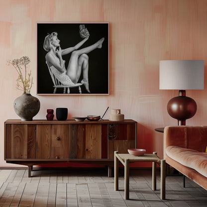 Art mural Selfie vintage