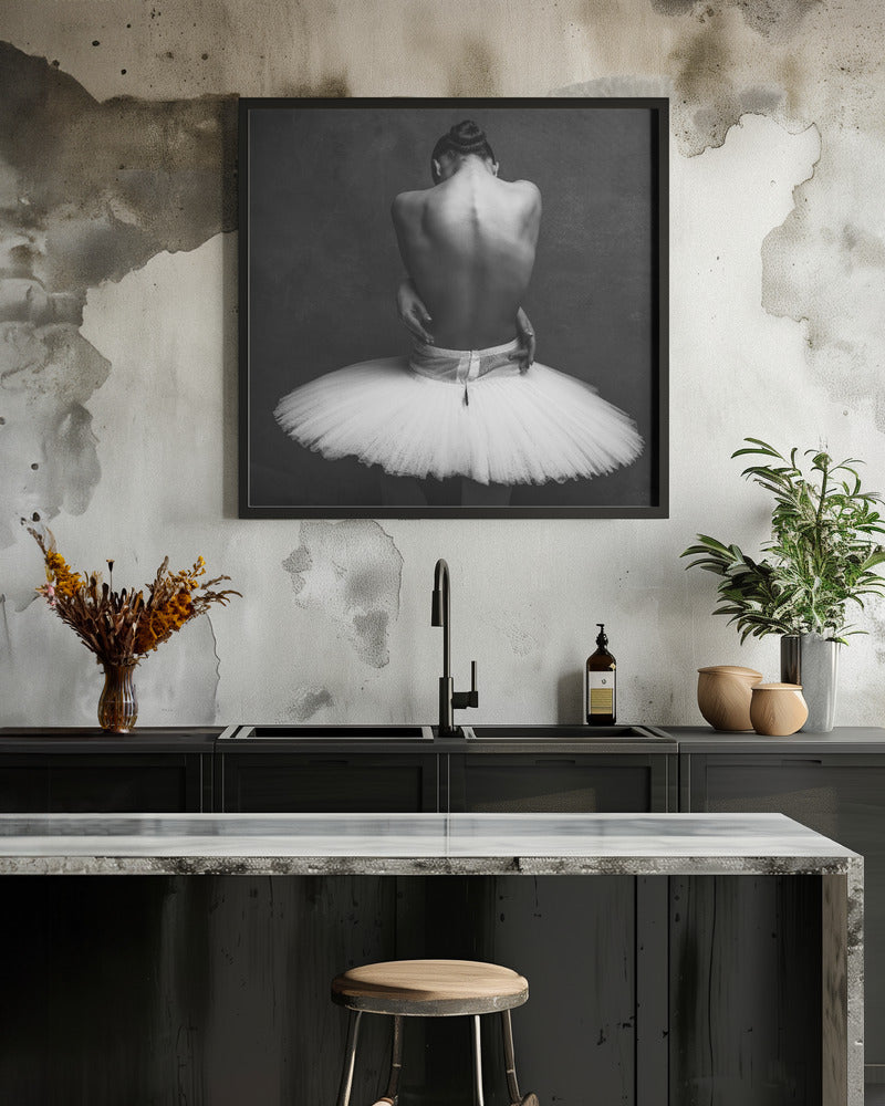 Toile murale dos de ballerine 2