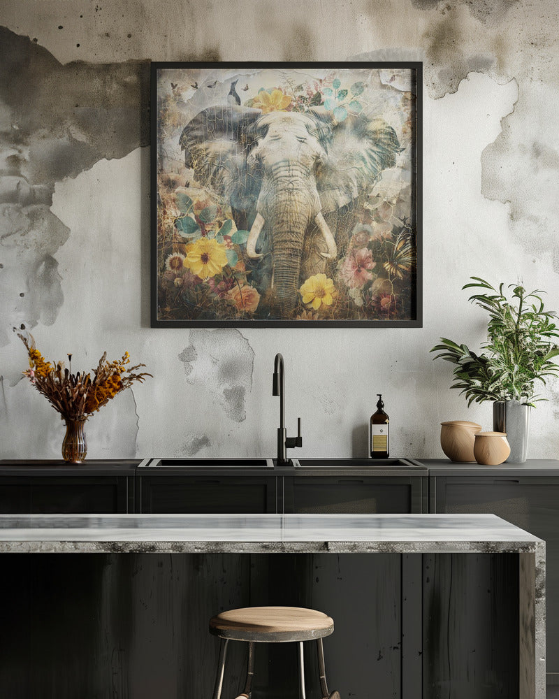 Décoration murale Animaux floraux Illustration d'art vintage 12