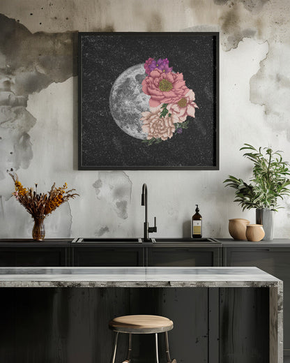 Art mural Lune Abloom Nouveau Carré
