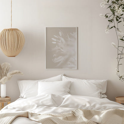 Art mural Fleur Beige_1