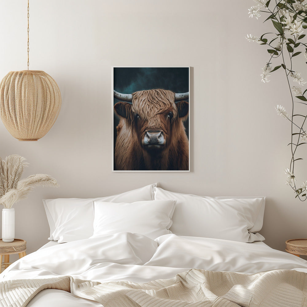 Tableau sur toile Vache écossaise