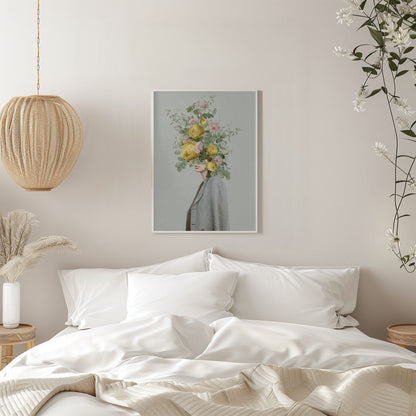 Art mural Bouquet jaune