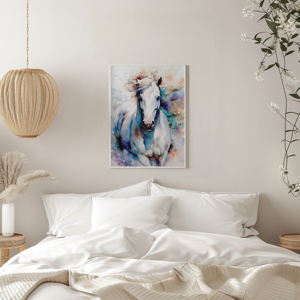 Cheval aquarelle (1)