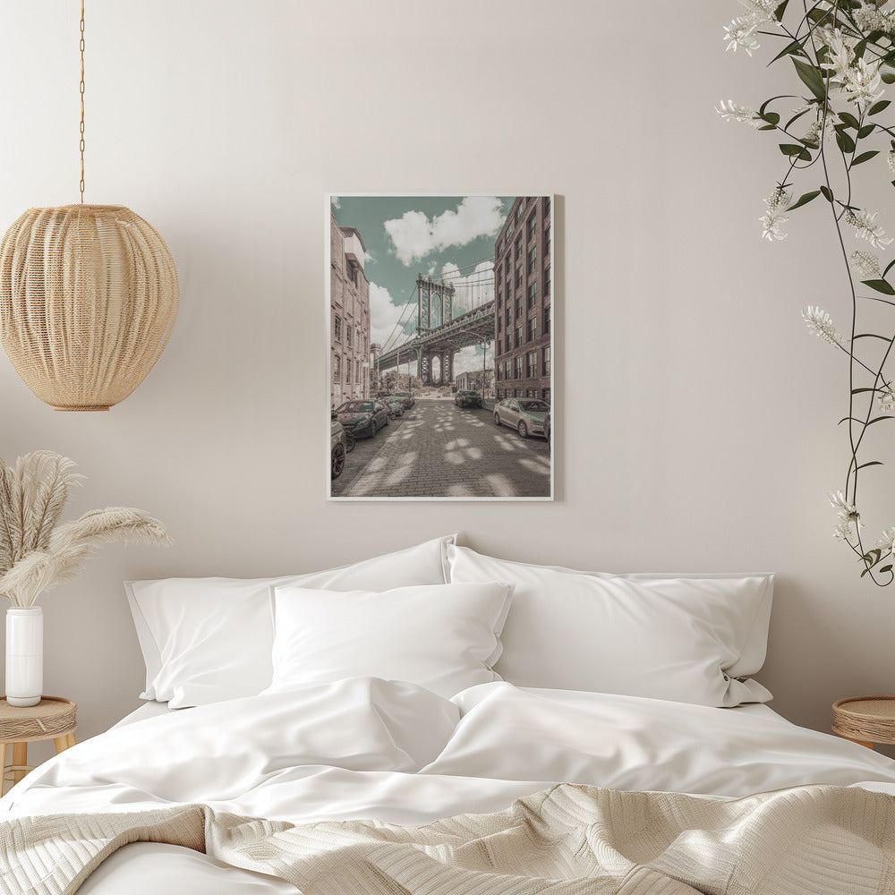 Décoration murale NEW YORK Manhattan Bridge | style urbain vintage