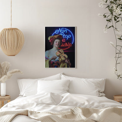 Tableau mural Imprimé sur toile Non Stop the Music