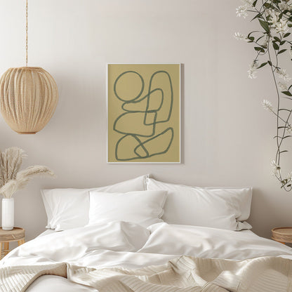 Art mural Dessin au trait ABSTRAIT