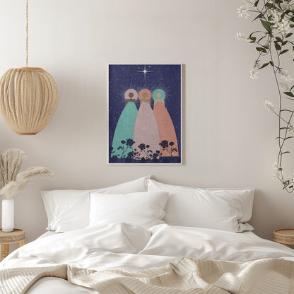 Décoration murale toile imprimée « Trois Esprits Guides »