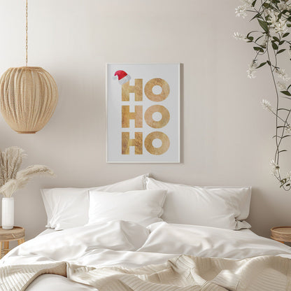 Toile murale typographie Hohoho
