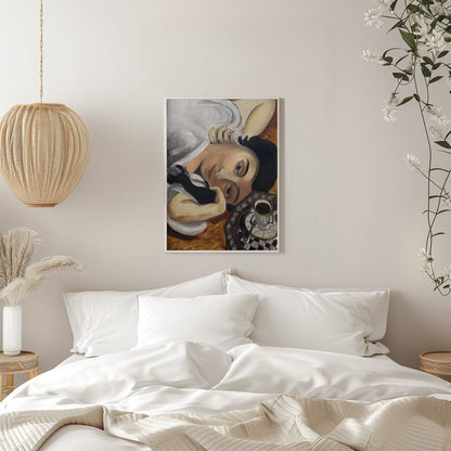 Art mural Lorette Con Una Tazza Di Caffe 1916
