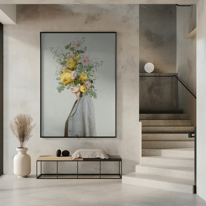 Art mural Bouquet jaune
