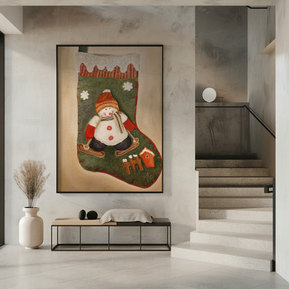 Décoration murale Chaussette de Noël
