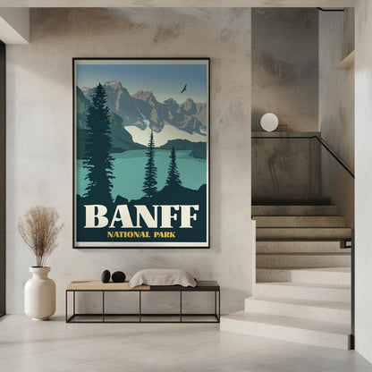 Art mural Imprimé de voyage Parc national de Banff