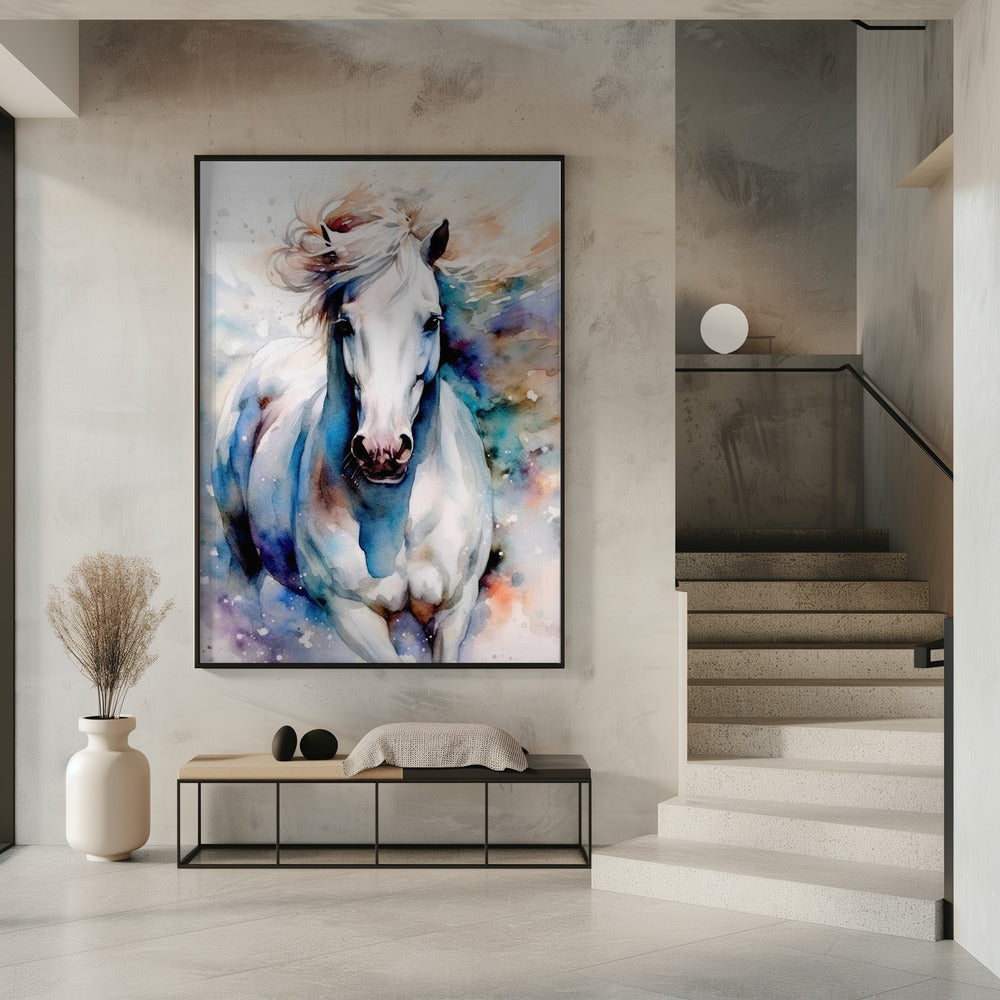 Cheval aquarelle (1)