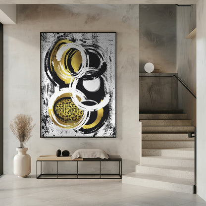 Art mural Peinture abstraite n° 2 | or