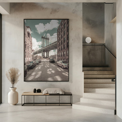 Décoration murale NEW YORK Manhattan Bridge | style urbain vintage
