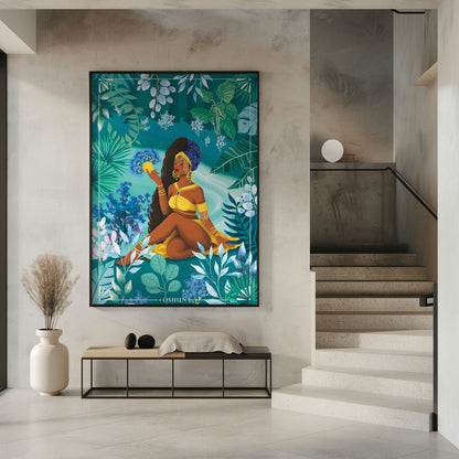 Art mural déesse Oshun Orisha